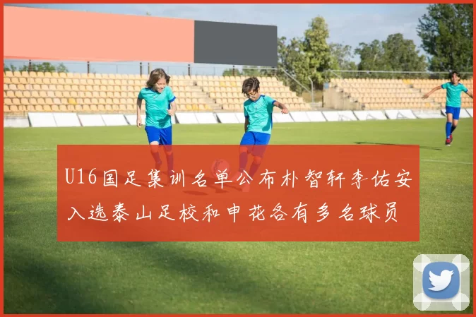 U16国足集训名单公布朴智轩李佑安入选泰山足校和申花各有多名球员参与
